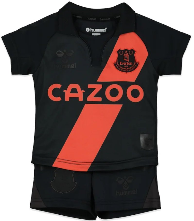 Kit infantil II Everton 2021 2022 Hummel oficial